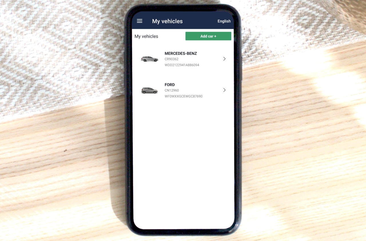 Smarte App für Autobesitzer