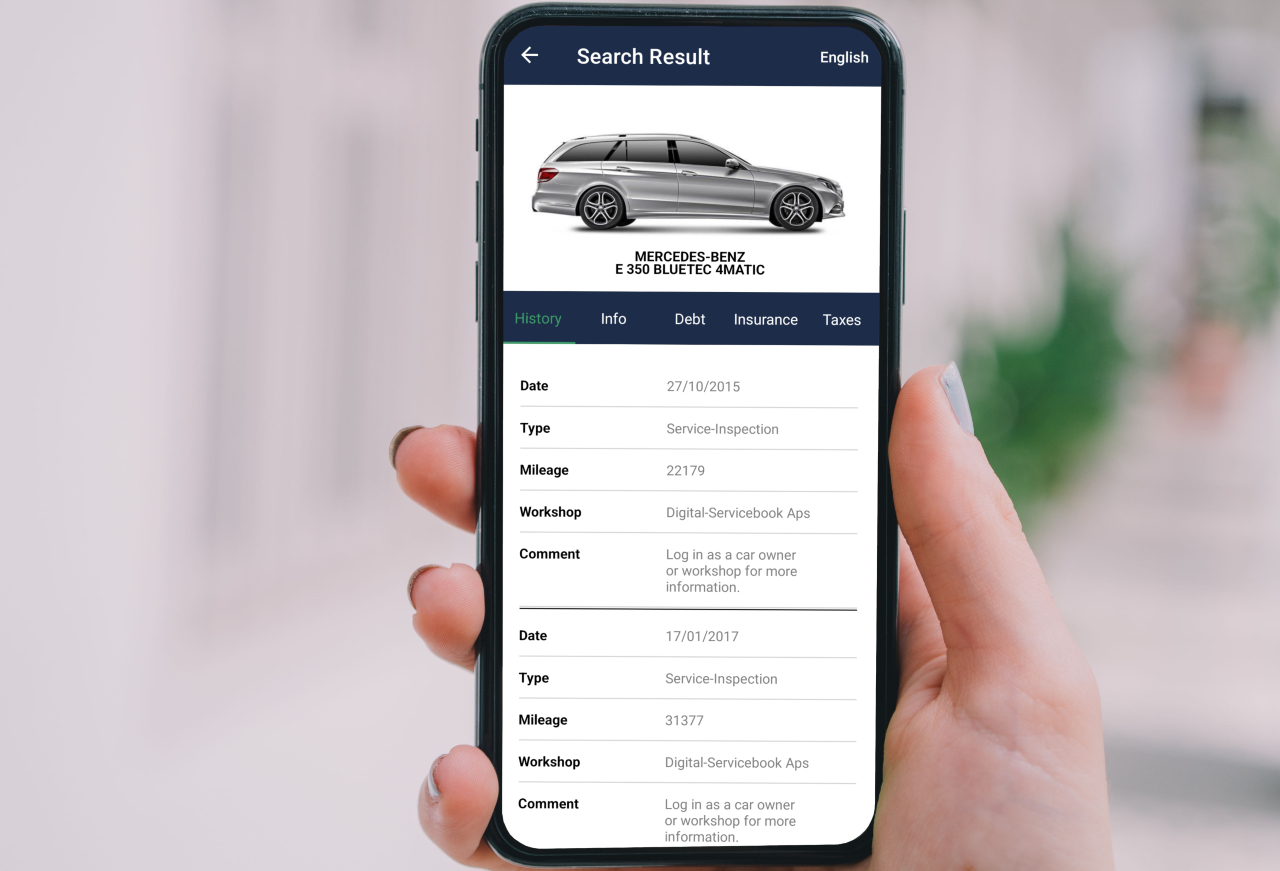 Mercedes Digitales Serviceheft per App auslesen